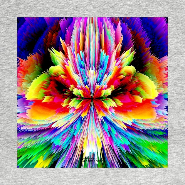 rainbow butterfly abstract by ABSTRAKC SHAMANESS - ART 